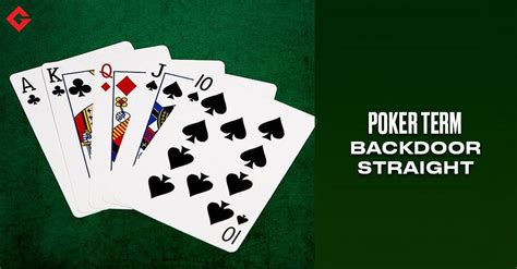 Poker Backdoor Straight
