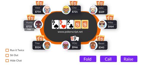 Poker Html5 Script