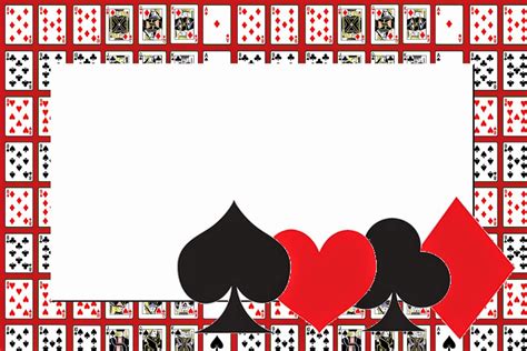 Printable Poker Festa Convites