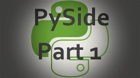 Pyside Sinal De Fenda Tutorial