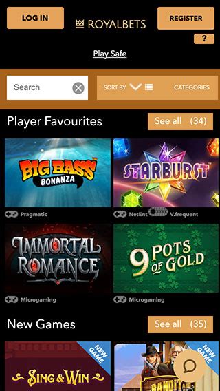 Royal Bets Casino Mobile
