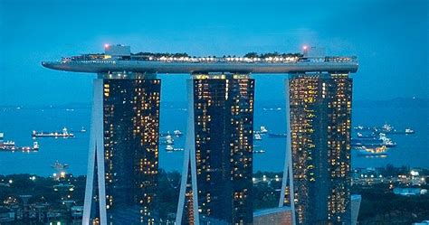 Singapura Casino Barco No Topo Do Edificio