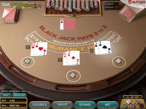 Single Deck Blackjack Nucleus Gaming Slot Gratis