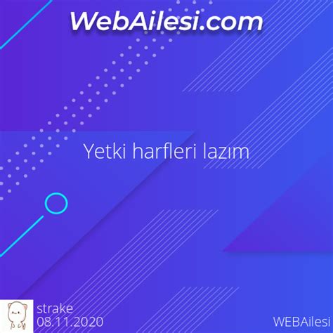 Slotluk Yetki Harfleri