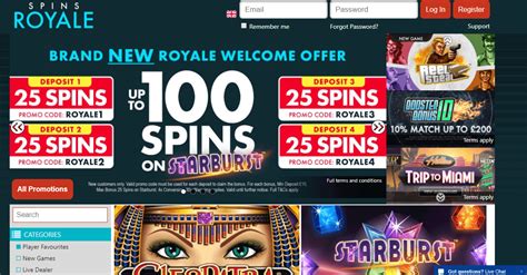 Spins Royale Casino Codigo Promocional
