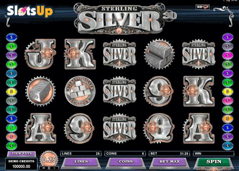 Sterling Silver 3d 888 Casino