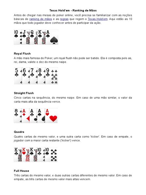 Texas Holdem Maos Criterio De Desempate