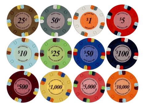 Texas Poker Chips De Valor