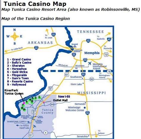 Tunica Roadhouse Casino Mapa