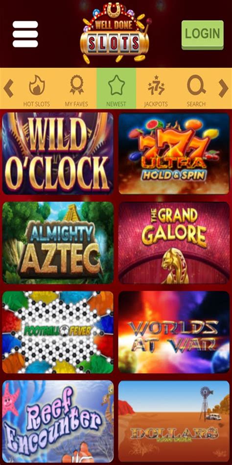 Well Done Slots Casino Mobile